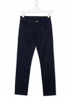 Fay Kids pantalon chino à coupe cinq poches - Bleu - thumbnail