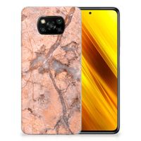 Xiaomi Poco X3 | Poco X3 Pro TPU Siliconen Hoesje Marmer Oranje