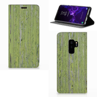 Samsung Galaxy S9 Plus Book Wallet Case Green Wood