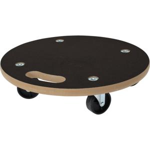 Verhuis trolley/hondje - meubelroller op zwenkwielen - met handvat - MDF - 200 kg - dia 38 cm