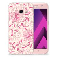 Samsung Galaxy A3 2017 TPU Case Pink Flowers - thumbnail