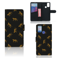 Telefoonhoesje met Pasjes voor Alcatel 1S (2021) Leopards