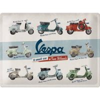 Wandbord tin sign Vespa models