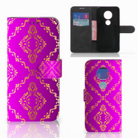 Wallet Case Motorola Moto G7 | G7 Plus Barok Roze - thumbnail