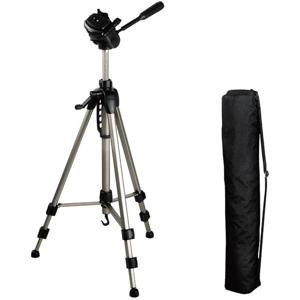 Hama Tripod 1/4 inch Werkhoogte: 64 - 160 cm Champagne Incl. tas, Waterpas