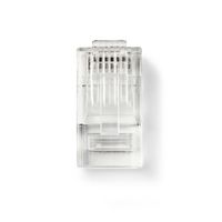 RJ45-Connector | Male | Stranded UTP CAT6 | Recht | Verguld | 1 Stuks | PVC | Transparant | Doos - thumbnail