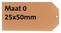 Label hf2 nr0 25 x 50 mm karton 200 gr chamois 1000 stuks