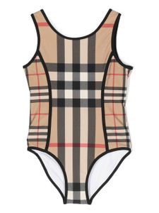 Burberry Kids maillot de bain à motif Vintage Check - Tons neutres