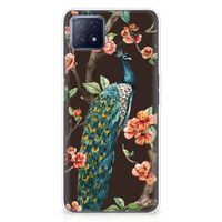 OPPO A53 5G | OPPO A73 5G TPU Hoesje Pauw met Bloemen