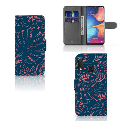 Samsung Galaxy A20e Hoesje Palm Leaves Samsung Galaxy A20e Hoesje Palm Leaves