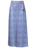 Amir Slama Denim rok - Blauw
