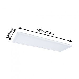 Paulmann 79926 P Atria Shine 22W 4000K 580x200mm ws Kst LED-plafondlamp LED 22 W Wit