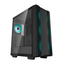 DeepCool CC560 Midi-tower PC-behuizing Zwart 4 voorgeïnstalleerde LED-ventilators