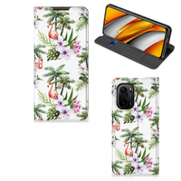 Xiaomi Mi 11i | Poco F3 Hoesje maken Flamingo Palms - thumbnail