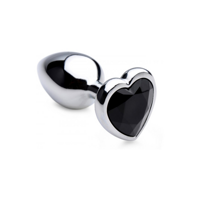 XR Brands Black Heart - Butt Plug - Small - thumbnail