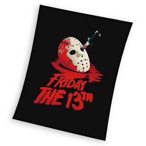 Friday the 13 Fleece plaid 150 x 200 cm Zwart