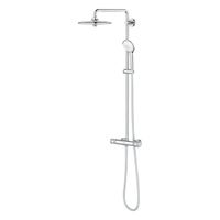 GROHE Euphoria Regendoucheset Opbouw- hoofddouche 26cm - massage handdouche rond - watersaving - thermostatisch - chroom 27615002