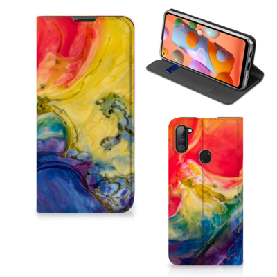 Bookcase Samsung Galaxy M11 | A11 Watercolor Dark