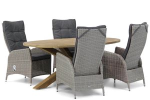 Garden Collections Lincoln/Boston 200 cm ovaal dining tuinset 5-delig