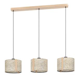 Stars of Light 3-lichts hanglamp Hontongas met beige kappen 390324