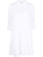 Fabiana Filippi robe-chemise en coton à volants superposés - Blanc