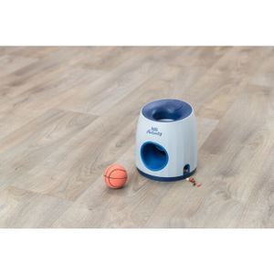 TRIXIE DOG ACTIVITY STRATEGIESPEL BALL&TREAT WIT / BLAUW 17X17X18 CM