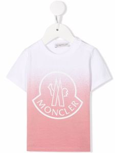 Moncler Enfant t-shirt à logo imprimé - Blanc