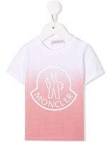 Moncler Enfant t-shirt à logo imprimé - Blanc