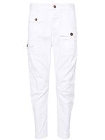 DSQUARED2 pantalon skinny Sexy à poches cargo - Blanc