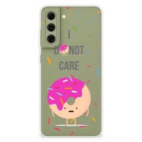 Samsung Galaxy S21FE Siliconen Case Donut Roze - thumbnail