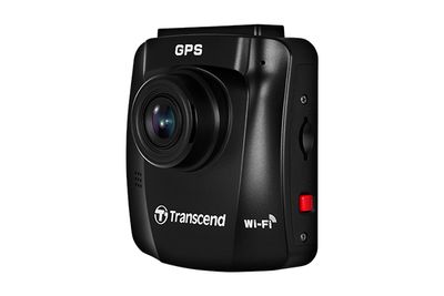 Transcend DrivePro™ 250 Dashcam Kijkhoek horizontaal (max.): 140 ° 12 V, 24 V GPS met radarherkenning, Time-lapse, G-sensor, WDR, Botswaarschuwing, Display,