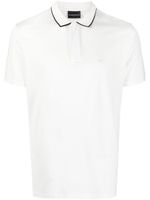 Emporio Armani polo à patch logo - Blanc