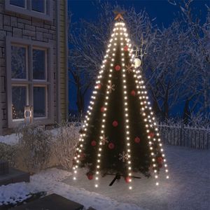 VidaXL Kerstboomverlichting met 250 LED&apos;s koudwit net 250 cm