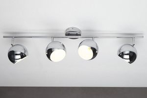 Moderne plafondlamp BUBBLE 105cm zilverchroom hanglamp - 11168