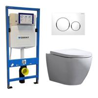 Geberit Toiletset Beauti Rimfree Softclose Quickrelease Toiletbril Sigma 20 Wit