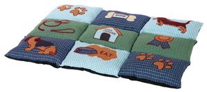 TRIXIE Patchwork Hond Microvezel, Polyester Blauw, Groen