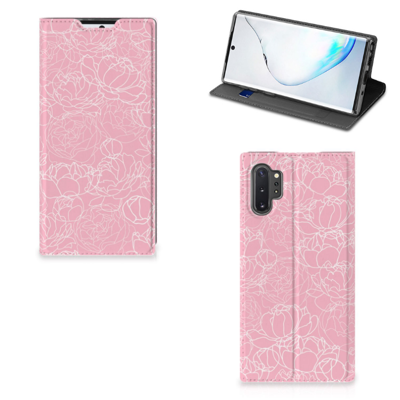 Samsung Galaxy Note 10 Plus Smart Cover White Flowers
