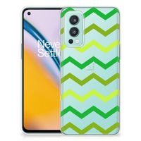 OnePlus Nord 2 5G TPU bumper Zigzag Groen