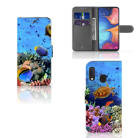 Samsung Galaxy A20e Telefoonhoesje met Pasjes Vissen