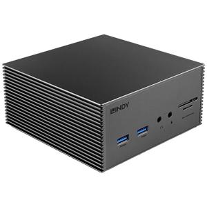 LINDY 43378 USB-C dockingstation Geschikt voor merk (dockingstation): Universeel USB-C Power Delivery, Geïntegreerde kaartlezer