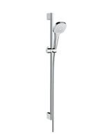 Hansgrohe Croma Select E doucheset waterbesparend met 3 standen handdouche en glijstang 90cm chroom