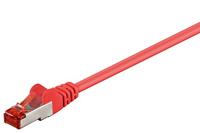 Goobay 68283 CAT 6 verbindingskabel, S/FTP (PiMF), rood, 10 m kabellengte