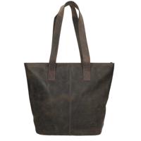 Bear Design Dark Nature Shopper brown  Damestas