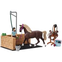 Schleich HORSE CLUB Paardenwasbox met Emily en van Hor 42438 - thumbnail