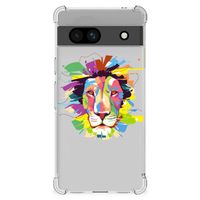 Google Pixel 7A Stevig Bumper Hoesje Lion Color