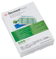 GBC Lamineerfolie A7 125 mic, robuuste lamineerhoezen in verpakking van 100 stuks, ansichtkaartformaat, glanzend, transparant, ideaal voor kantoor en school, IB581076