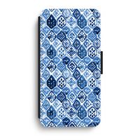 Blauw motief: iPhone XR Flip Hoesje