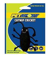 Petsport Kattenkruid, cricket, speelgoed, zwart