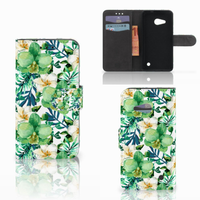 Microsoft Lumia 550 Hoesje Orchidee Groen