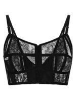 Dolce & Gabbana lace-detailing bustier bra - Noir